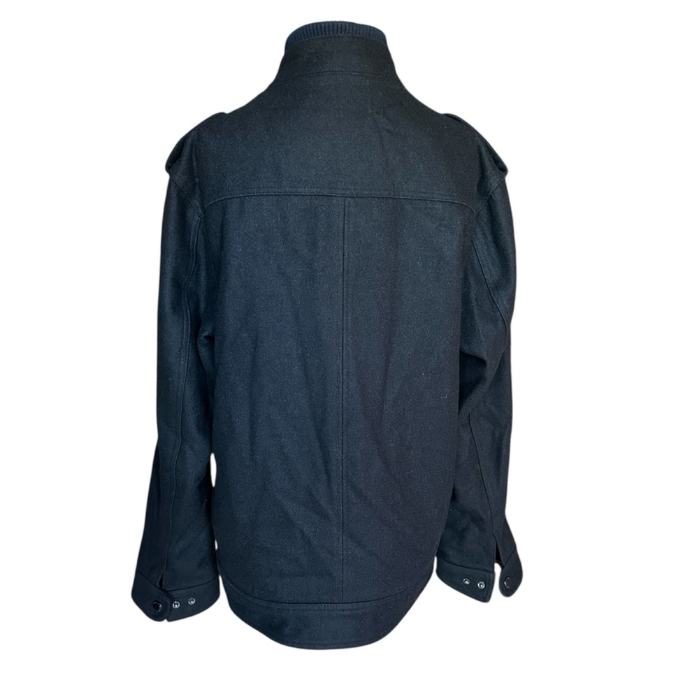 Buffalo David Bitton Wool Blend Black Military Jacket Heavy Duty Small Men’s - Picture 8 of 16
